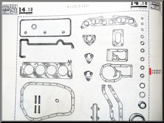 Pochette moteur R16 L-TL.