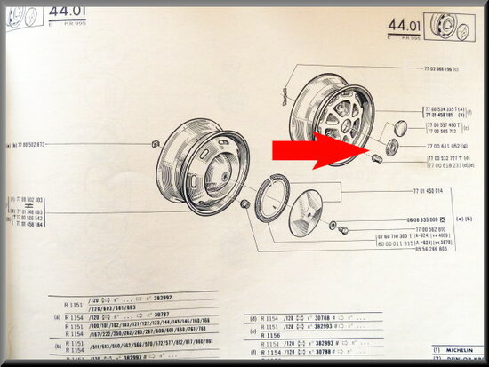 Wheel nut R16 TX, length 38,5 mm.