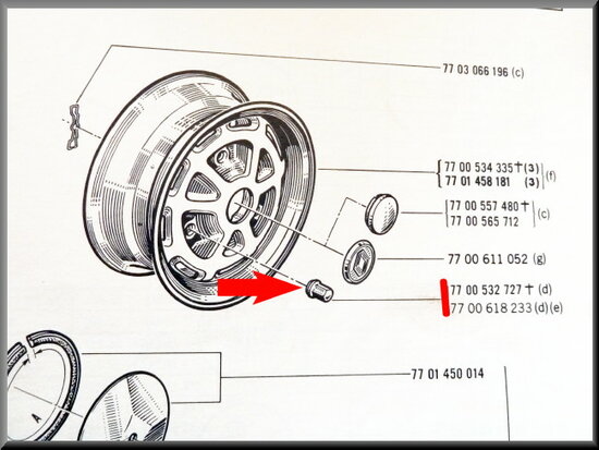 Wheel nut R16 TX, length 38,5 mm.