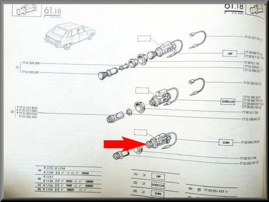 Cigarette lighter R16 TX.