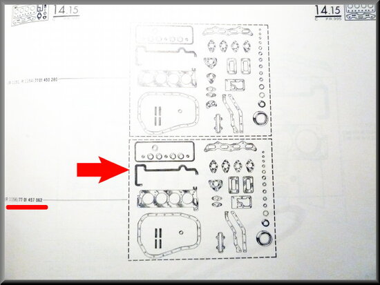 Motorpakking set R16 TX..