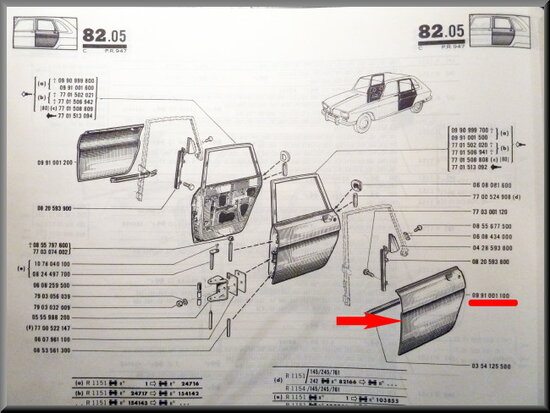 Doorskin rear left.