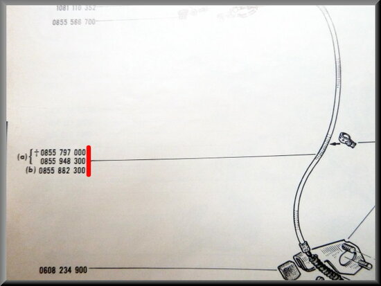 Throttle control cable R16 1150.