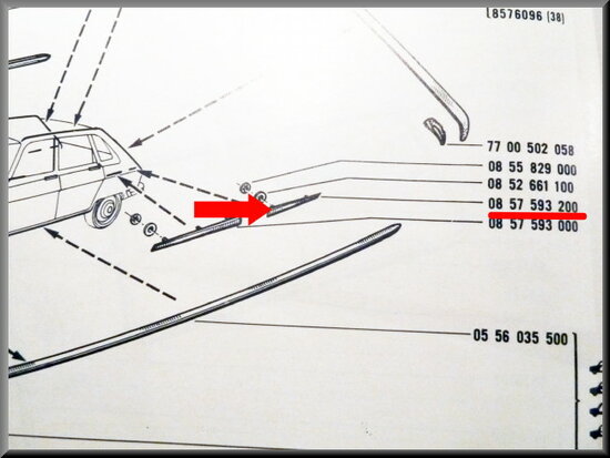 Chroomstrip R16 1150 en TS < 1970.