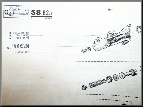 Brake master cylinder R16 TS (type 1), (Excl: In exchange 50 euro deposit)..