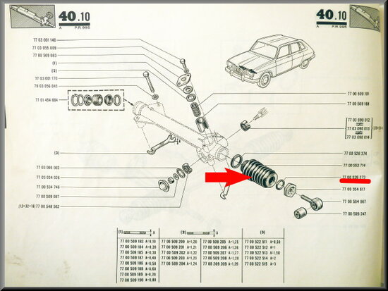 Steering sleeve (incl. clamp). 