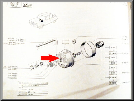 Brake booster R16 TS-TL (Excl: in exchange 150 euro deposit).