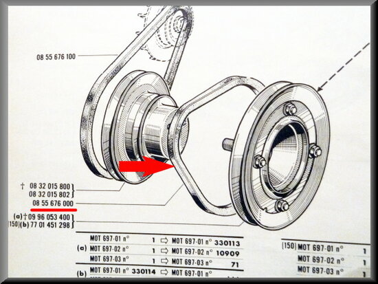 V-belt large.