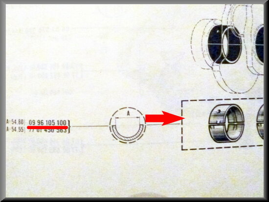 Main bearings 54,8 mm STD.