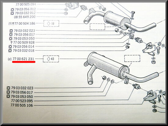 Middendemper R16 > 1972. 