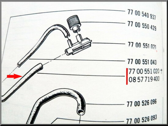 Carterventilatie slang R16 TX.