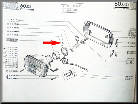 Headlight support.