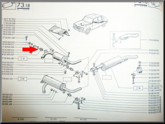 Exhaust silentblock.