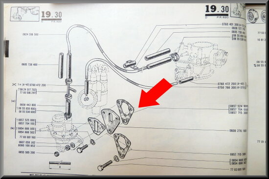 Fuel pump gasket.