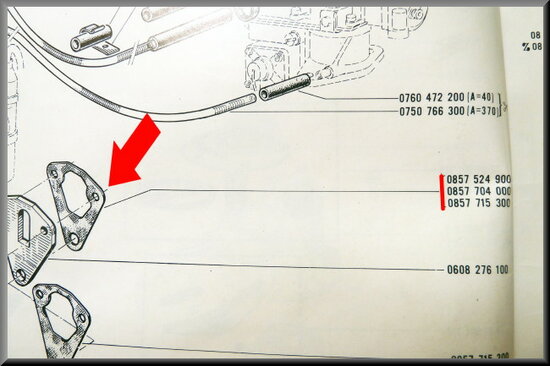 Fuel pump gasket.