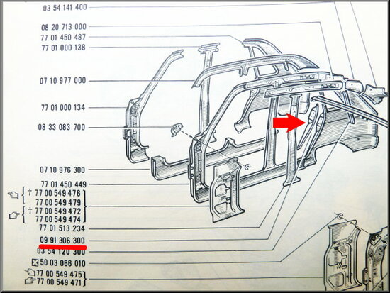 Lock plate rear right.