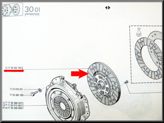 Clutch plate.