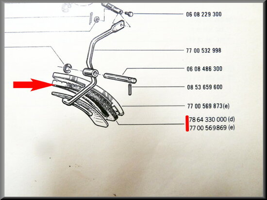 *Gaspedaal rubber R16 TX-TS.