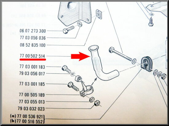 Collecteur d'echappement  R16 TS-TX 