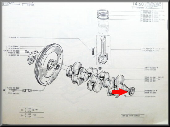 Crankshaft sprocket.