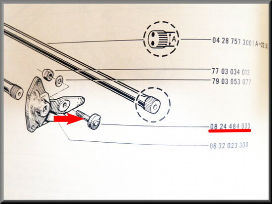 Adjustment bolt torsion suspension rear axle