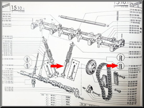 Uitlaat klep (35,4mm-110,7mm-8mm) 1 inkeping.