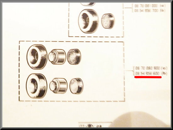 Repair kit wheel brake cylinder Bendix (22,2mm).