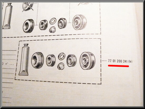 Repair kit wheel brake cylinder Girling Lucas (22,2mm).