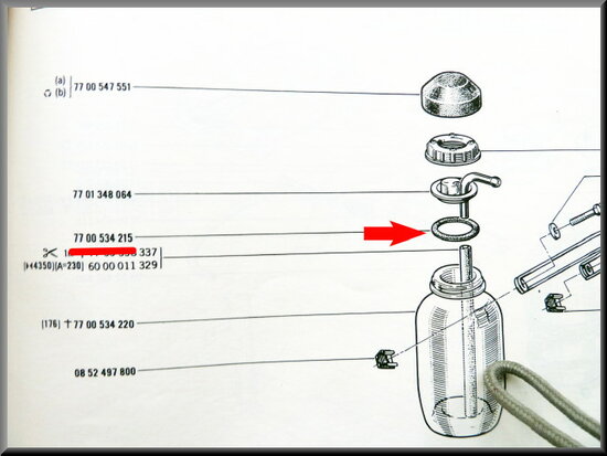 Rubberen afsluitring expansievat R1150-1151.