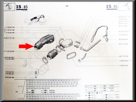 Couvercle de caburateur R16 TS.