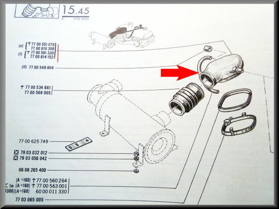 Couvercle de caburateur R16 TX.