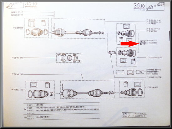 Cupper ring drive shaft.