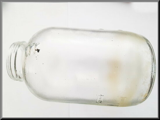 Radiator expansion tank (glass, used).