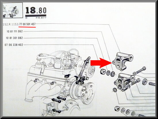 Dynamo steun R16 TL (gebruikt).