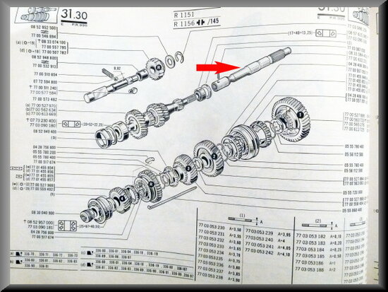 Input shaft (5 gear)