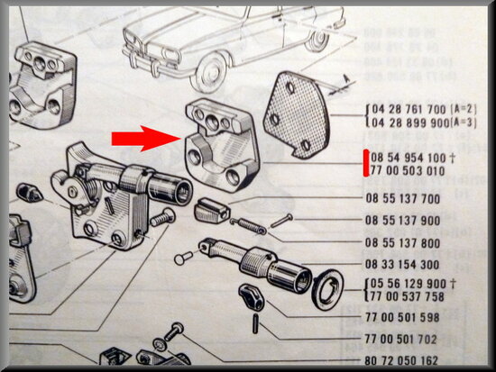 Striker plate left.