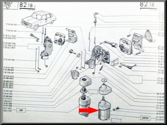 Electromachnetic control central door locking system.