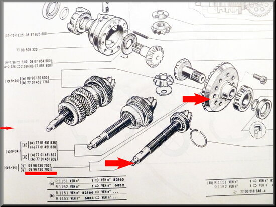 Couple conique (9 et 34 dents), pièce nouvelle