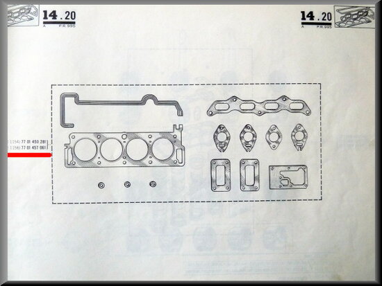 Koppakkingset R16 TX.