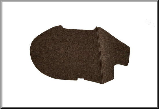 Carpet for the center console brown (boucle).