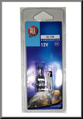 Halogen lamp headlight high beam R16 TS.