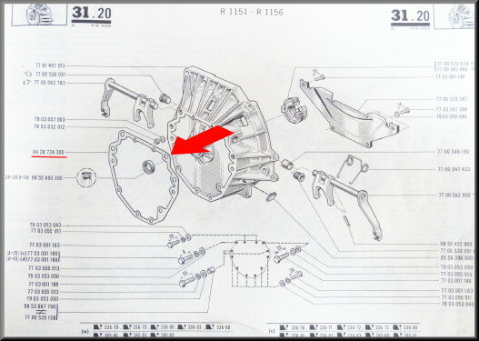 Gasket clutch housing.