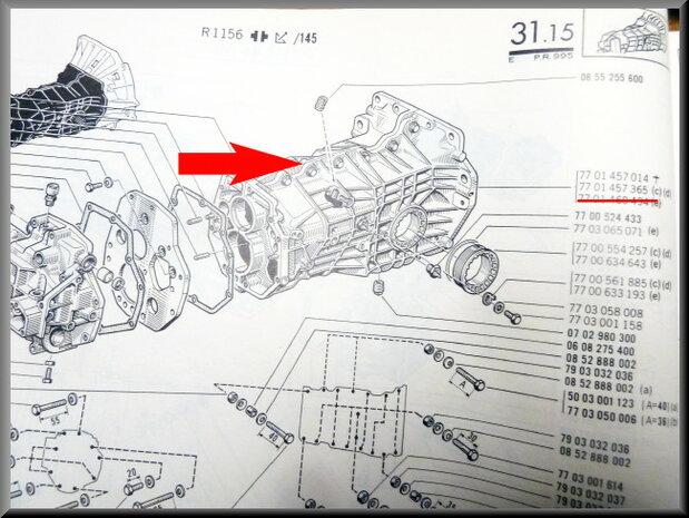 Gearbox housing 5 gear (2 halves)