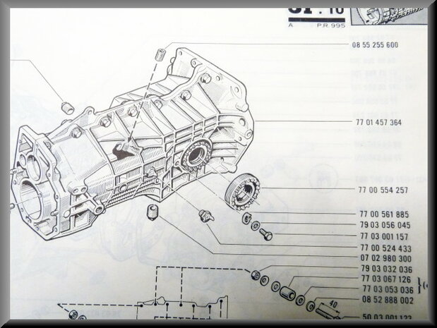 Gearbox housing 4 gear (2 halves)