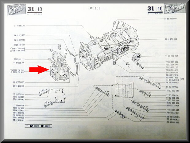 End cover (4 gear)