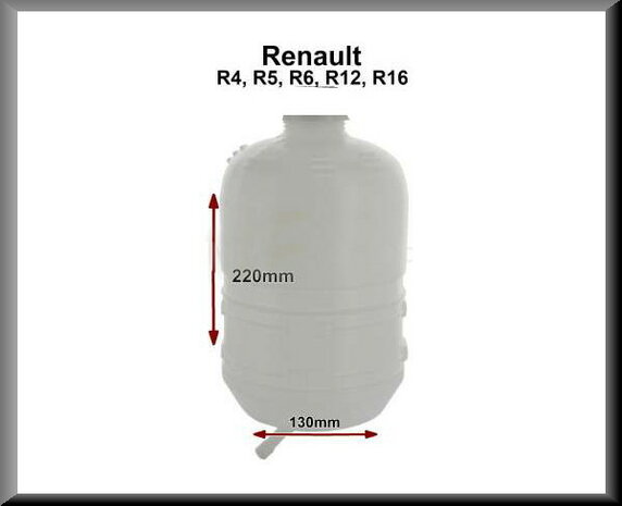 Radiator expansion tank (plastic) for R16, R4, R5, R6, R12.