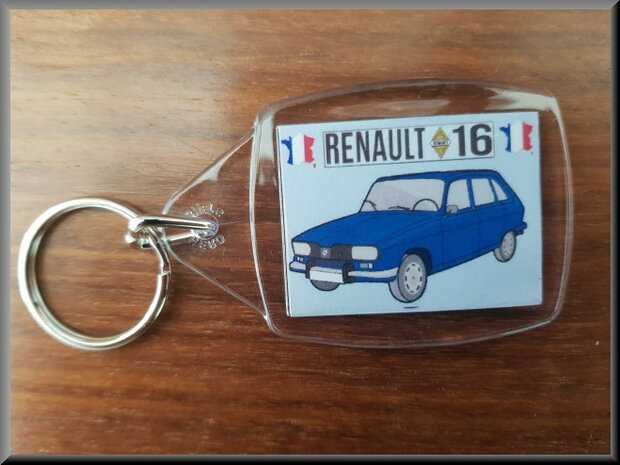 Sleutelhanger Renault 16 TL (blauw).
