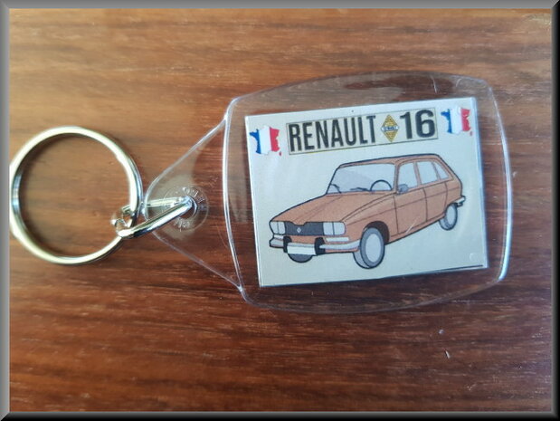 Sleutelhanger Renault 16 TX (beige).
