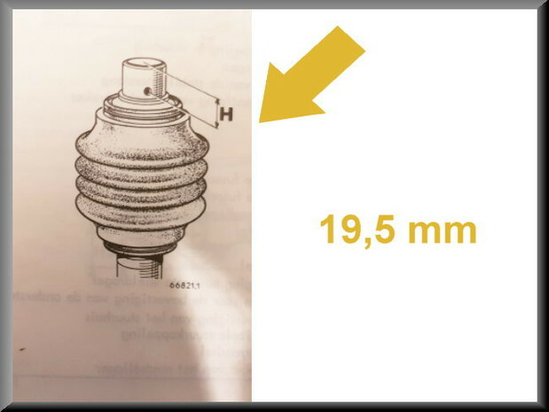 Aandrijfas type 2 R16 < 1978 (gebruikt).