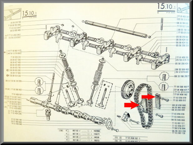 Timing chain guides.